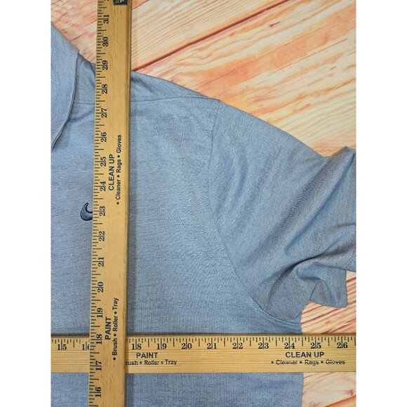 Nike Dri-Fit Mens Light Blue Polo Shirt Size XL Polyester Golf Shirt - Picture 8 of 8